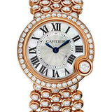 Cartier Ballon Blanc de Cartier Watch - 30.2 mm Pink Gold Case - Diamond Bezel - Mother-of-Pearl Diamond Dial - Mother Of Pearl Bracelet - HPI00759