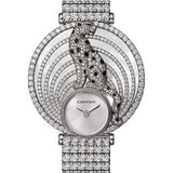 Cartier Panthere Royale de Cartier Watch - 36 mm White Gold Diamond Case - Silvered Dial - White Gold Paved Diamond Bracelet - HPI01098