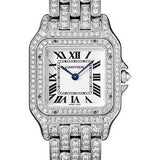 Cartier Panthere de Cartier Watch - 37 mm White Gold Diamond Case - Diamond Bracelet - HPI01130