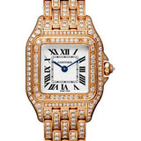 Cartier Panthere de Cartier Watch - 22 mm Pink Gold Diamond Case - Diamond Bracelet - HPI01131