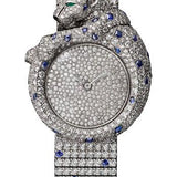 Cartier Feline de Cartier Watch - 43.13 mm White Gold Diamond Case - Diamonds Diamond Dial - Diamond Bracelet - HPI01146