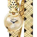 Cartier La Panthere Watch - 23.6 mm Yellow Gold Diamond Case - Gold-Tone Dial - Yellow Gold Bracelet - HPI01382