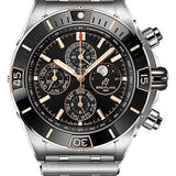 Breitling Super Chronomat 44 Four-Year Calendar Watch - Steel and 18K Red Gold - Black Dial - Metal Bracelet - I19320251B1A1