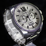 Cartier Calibre de Cartier Chronograph W7100045 42MM Steel Silver Dial Full Set WARRANTY