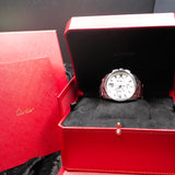 Cartier Calibre de Cartier Chronograph W7100045 42MM Steel Silver Dial Full Set WARRANTY