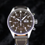 IWC Pilot’s Watch “Antoine de Saint-Exupéry” edition IW377713 43MM Steel Brown Dial Full Set