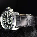 Cartier Calibre de Cartier W7100041 42MM Steel Black Dial Full Set WARRANTY