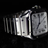 Cartier Santos de Cartier Steel WSSA0018 40MMx48MM Steel Silver Dial Full Set WARRANTY