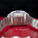 Cartier Santos de Cartier Steel WSSA0018 40MMx48MM Steel Silver Dial Full Set WARRANTY