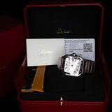 Cartier Santos de Cartier Steel WSSA0018 40MMx48MM Steel Silver Dial Full Set WARRANTY