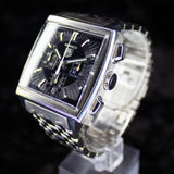 Tag Heuer Monaco CW2111-0 38MM Steel Black Dial Watch Only WARRANTY