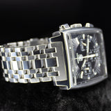 Tag Heuer Monaco CW2111-0 38MM Steel Black Dial Watch Only WARRANTY