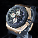 Audemars Piguet Royal Oak Offshore Chronograph 26400RO.OO.A002CA.01 44MM Rose Gold Black Dial Full Set WARRANTY