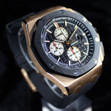 Audemars Piguet Royal Oak Offshore Chronograph 26400RO.OO.A002CA.01 44MM Rose Gold Black Dial Full Set WARRANTY