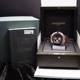 Audemars Piguet Royal Oak Offshore Chronograph 26400RO.OO.A002CA.01 44MM Rose Gold Black Dial Full Set WARRANTY