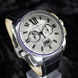 Cartier Calibre de Cartier Chronograph W7100046 42MM Steel Silver Dial Full Set 2027