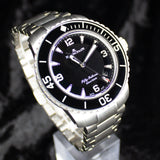 Blancpain Fifty Fathoms Automatic 5015-12b30-98b 45MM Titanium Black Dial Full Set 2027