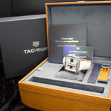 TAG Heuer Monaco Chronograph x Gulf CAW218G.EB0393 38MM Titanium White Dial Full Set WARRANTY