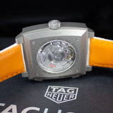 TAG Heuer Monaco Chronograph x Gulf CAW218G.EB0393 38MM Titanium White Dial Full Set WARRANTY