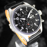 IWC Pilot’s Watch Chronograph IW378001 43MM Steel Black Dial Full Set