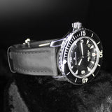 Blancpain Fifty Fathoms Automatique 5015 1130 52A 45MM Steel Black Dial Full Set Warranty