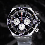 Breitling Super Chronomat Reverse Panda Dial AB0136251B1S1 44MM Steel Black Dial Full Set