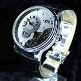 Glashütte Original PanoMaticInverse 1-91-02-02-02-20 42MM Steel Skeleton Dial Full Set WARRANTY