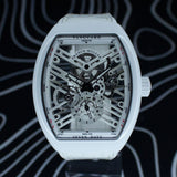 Franck Muller Vanguard Seven Days V45 S6 SQT TT BC BC SPE 45mm Titanium Skeleton Dial Full Set WARRANTY
