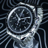 Omega Speedmaster Professional Moonwatch 310.30.42.50.01.002 42MM Steel Black Dial Full Set WARRANTY