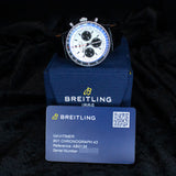 Breitling Navitimer B01 Chronograph 43 AB0138241G1P1 43MM Silver Steel Dial Full Set WARRANTY