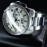 Cartier Calibre de Cartier Chronograph W7100045 42MM Steel Silver Dial Full Set WARRANTY