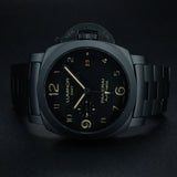 Panerai Luminor 1950 3 Days Gmt Automatic Black Dial Ceramic PAM01438 PAM1438 44MM  Ceramic Black Dial Full Set WARRANTY
