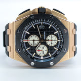 Audemars Piguet Royal Oak Offshore Chronograph 26400RO.OO.A002CA.01 44MM Rose Gold Black Dial Full Set WARRANTY