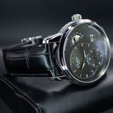 Glashutte Original PanoMaticLunar 1-90-02-43-32-05 40MM Steel Grey Dial Full Set WARRANTY