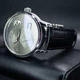 Glashutte Original PanoMaticLunar 1-90-02-43-32-05 40MM Steel Grey Dial Full Set WARRANTY