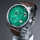 Glashutte Original PanoMaticLunar 1-90-02-13-32-02 40MM Steel Green Dial Full Set