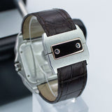 Cartier Santos 100 Two-Tone Mid-Size W20107X7 33MM Gold/Steel White Dial Full Set WARRANTY