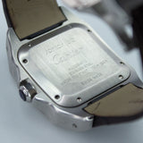 Cartier Santos 100 Two-Tone Mid-Size W20107X7 33MM Gold/Steel White Dial Full Set WARRANTY