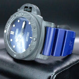 Panerai Submersible QuarantaQuattro Carbotech Blu Abisso PAM01232 44MM Carbon Blue Dial Full Set WARRANTY
