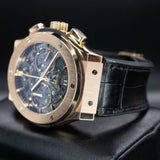 Hublot Aerofusion King Gold 525.OX.0180.LR 45MM Rose Gold Skeleton Dial Watch and card WARRANTY
