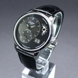 Glashutte Original PanoMaticLunar 1-90-02-43-32-05 40MM Steel Grey Dial Full Set WARRANTY