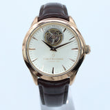 Carl F Bucherer Heritage Tourbillon Double Peripheral 00.10802.03.13.01 43MM Rose Gold Silver Dial