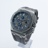 Audemars Piguet Offshore Chronograph Grey Dial With Blue External Zone 26400IO.OO.A004CA.02.A 44MM Titanium Grey Dial Full Set WARRANTY