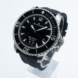 Blancpain Fifty Fathoms Grande Date 5050 12B30 B52A 45MM Titanium Black Dial Full Set WARRANTY