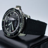 Blancpain Fifty Fathoms Grande Date 5050 12B30 B52A 45MM Titanium Black Dial Full Set WARRANTY
