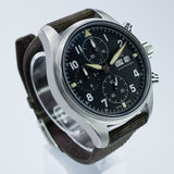 IWC Pilot’s Watch Spitfire IW387901 41MM Steel Black Dial Full Set WARRANTY