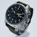IWC Pilot’s Watch Spitfire IW387901 41MM Steel Black Dial Full Set WARRANTY
