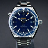 Omega Seamaster Planet Ocean 600M 215.30.44.21.03.001 44MM Steel Blue Dial Full Set WARRANTY
