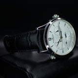 Jaeger-LeCoultre Master Geographic Q1428421 39MM Steel Silver Dial Full Set WARRANTY