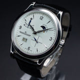 Jaeger-LeCoultre Master Eight Days Q1608420 42MM Steel Silver Dial WARRANTY